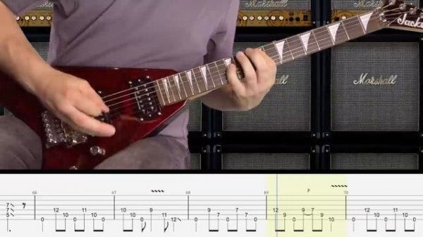 Symphony of Destruction - Megadeth (Табулатура) Guitar Tutorial TABS