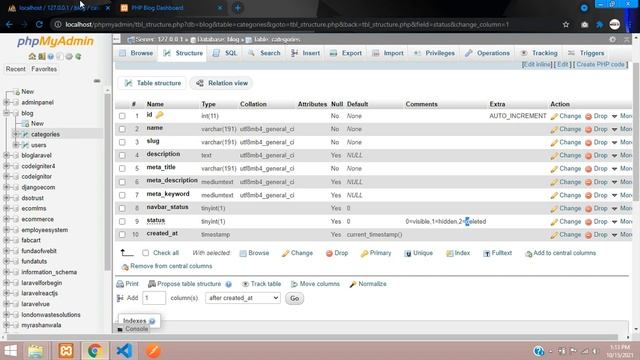 PHP Blog Admin Panel 14: Category delete data as status in php | History delete in php смотреть онлайн