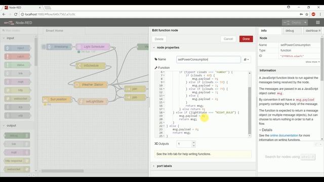 Smart Home Environment - Node-RED смотреть онлайн