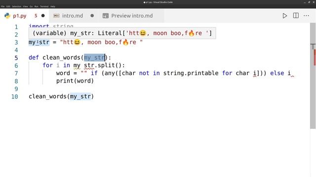 How to use string.printable with Python смотреть онлайн