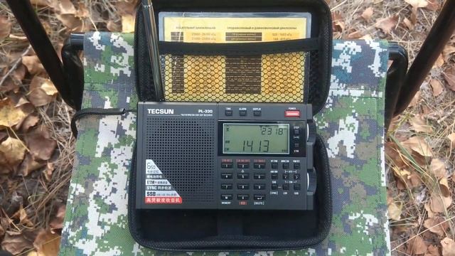 Tecsun PL-330. Приём на телескопическую и внешнюю антенну в СВ-диапазоне. Радио «Вести». 1413 кГц. смотреть онлайн