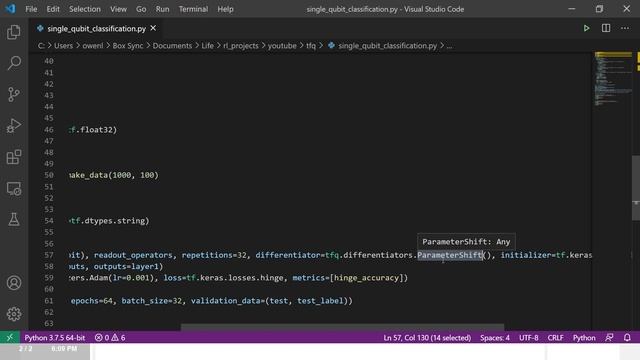 Using Tensorflow Quantum for Simple Quantum Binary Classification смотреть онлайн