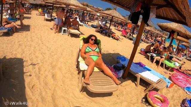 ?? Golden Sands Bulgaria Beach Walk ? 4K Beach Walking Tour ☀️ ?? (Sunny Day) смотреть онлайн