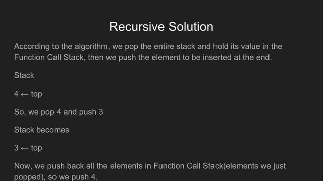 Reverse a stack using recursion | GeeksforGeeks смотреть онлайн