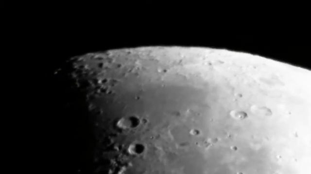 Astronomy: Moon South Pole through Sky Watcher Synta 8" Dobson смотреть онлайн