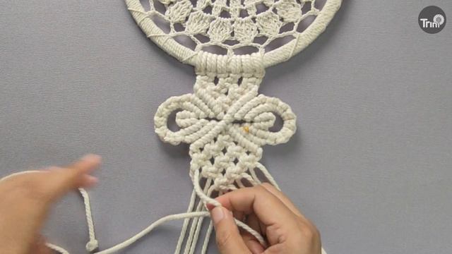 DIY Macrame Dreamcatcher Using Decorative Doily Crochet | Collaboration with @Chacabella смотреть онлайн
