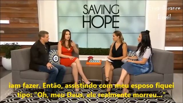 Erica Durance and Michael Shanks Interview 'Saving Hope' season 4 - The Social [LEGENDADO] смотреть онлайн