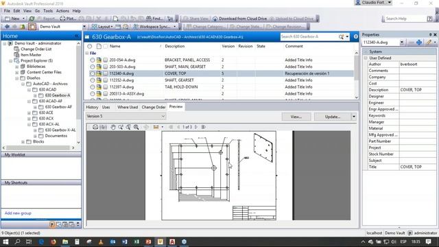 Webinar: Uso de Autodesk Vault con AutoCAD смотреть онлайн