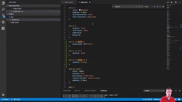 Creating a website | S1E55 | nav dropdown display:block смотреть онлайн