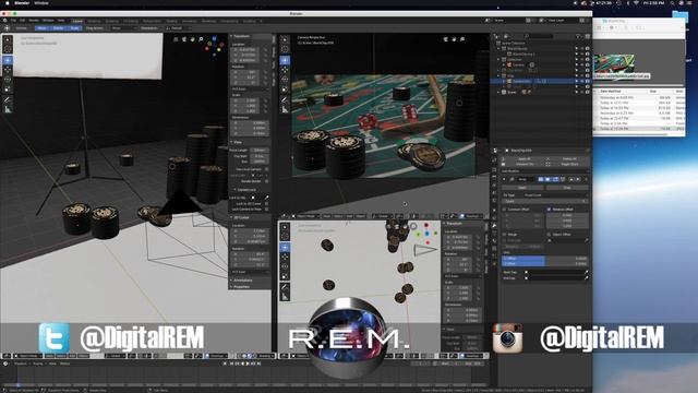 REM | Black Chip Design | Blender смотреть онлайн