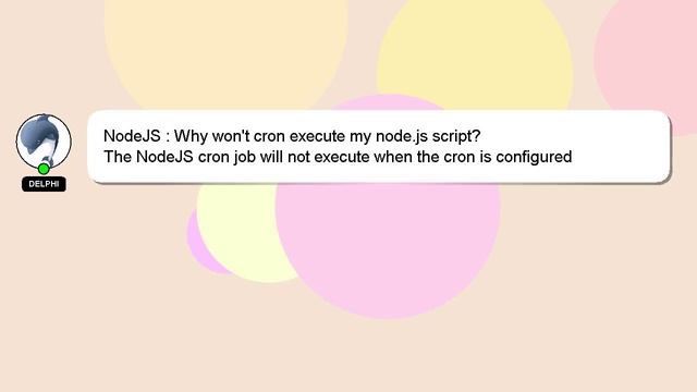 NodeJS : Why won't cron execute my node.js script? смотреть онлайн