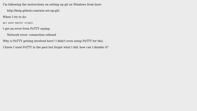 Trying to push git changes to server, why does Putty display the error message? смотреть онлайн