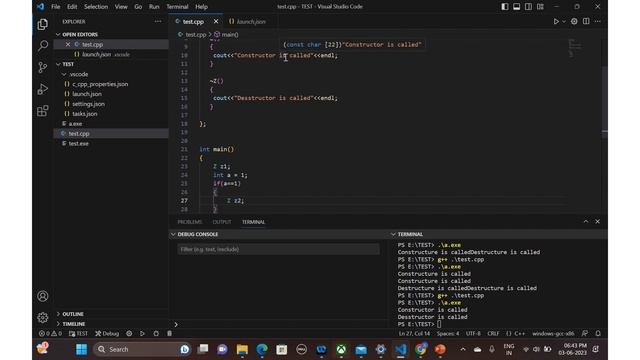 Part 11 | Constructor and Destructor in C++ | смотреть онлайн