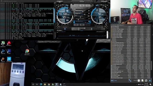 Live testing of the Nvidia FE RTX 3080 Mining Performance смотреть онлайн