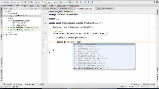 Android & Java : Broadcast Receiver ile SMS Yakalama смотреть онлайн