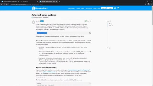 Setup Of Home Assistant Core & Mosquitto MQTT Broker Manually On Pi/Raspbian With Auto Startup смотреть онлайн