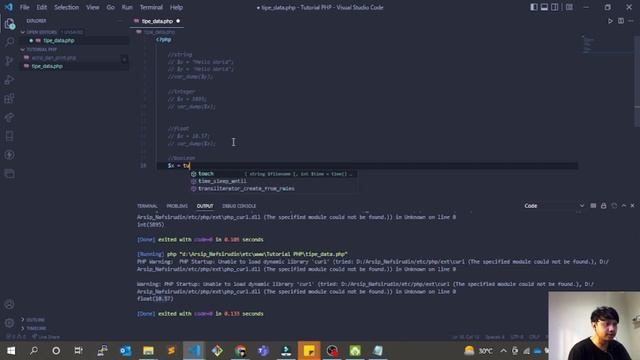 Dasar - Dasar Bahasa Pemrograman PHP | 4. Tipe Data смотреть онлайн
