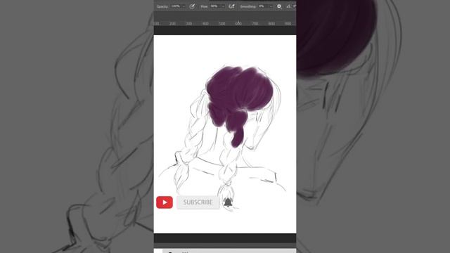 How to paint pink hair digitally for beginners смотреть онлайн