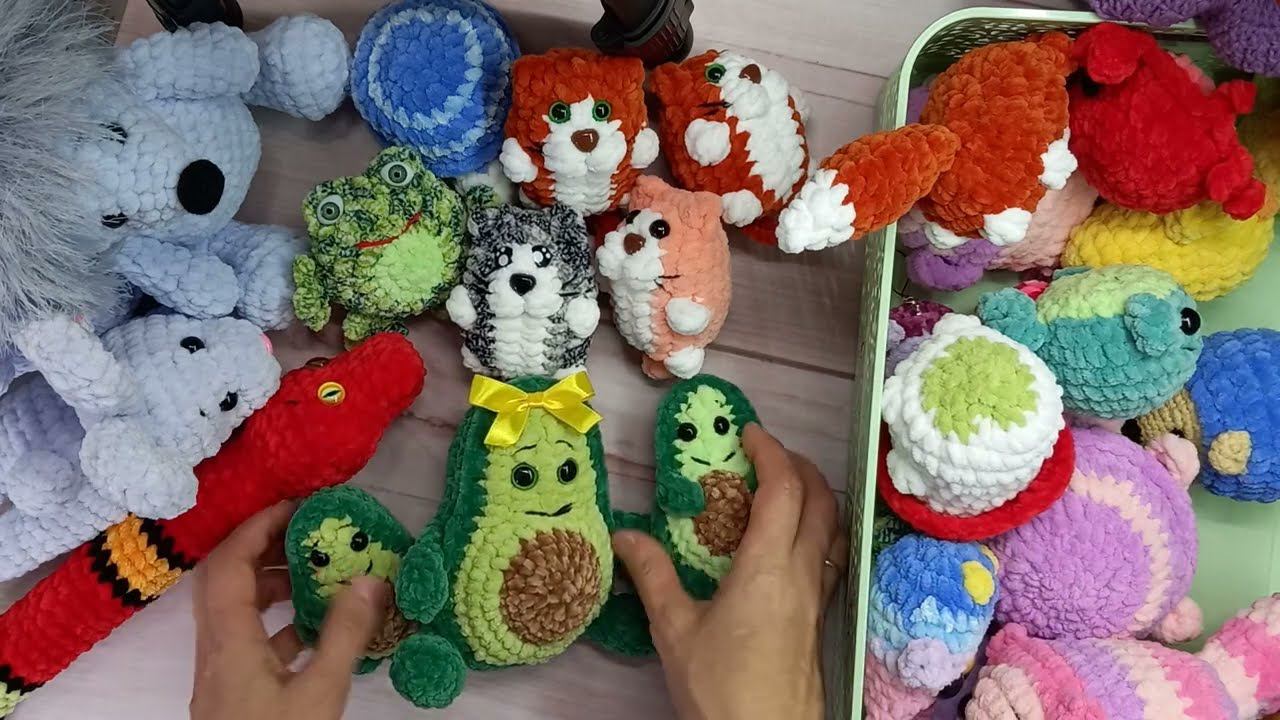 Марафон #101амигуруми_3 отчет 4. Итого 171 игрушек. смотреть онлайн