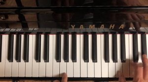 How to play Am - Dm - E - F chords on piano (MYP Music)