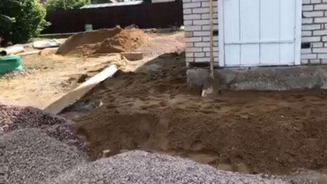 Нужен ли песок для отмостки ?! смотреть онлайн