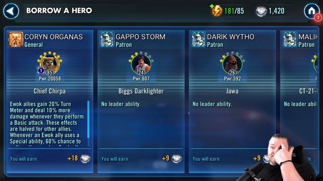 Let's Play Star Wars: Galaxy of Heroes - Episode 14: Light Side Tier 3 battles and Level 26! смотреть онлайн