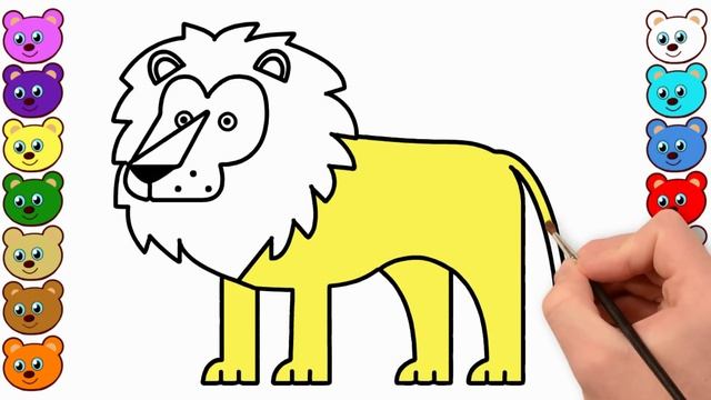 Coloring for Kids with Animals of India - Colouring Book for Children смотреть онлайн