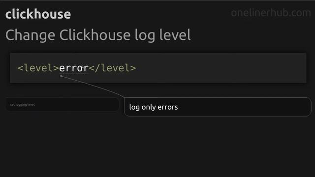 Change Clickhouse log level #clickhouse смотреть онлайн