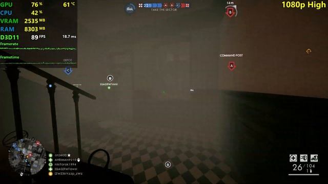 GTX 1660 Ti + R7 1700 | Battlefield 1 - 1080p All Settings! смотреть онлайн