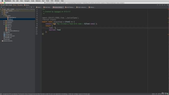 3491578 17 Working with actions and action creators in Redux React and Redux for Absolute Begin смотреть онлайн