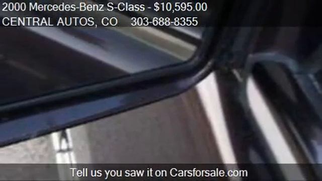 2000 Mercedes-Benz S-Class S500 5.0 V8 Over 23 MPG, Wonderfu