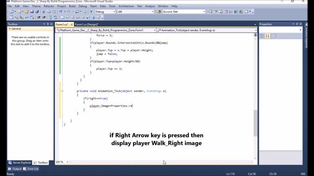 Platform Game Development in C# Visual Studio By Rohit Programming Zone смотреть онлайн