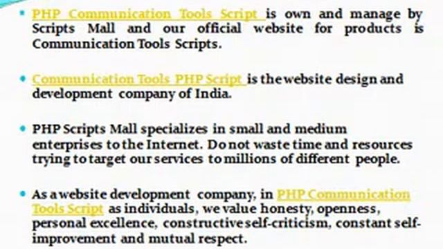 PHP Communication Tools Script, Communication Tools PHP Script - PHP Script Directory смотреть онлайн