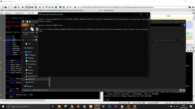 Smart Absensi, Scan QR Code From Webcam & Hand Detection using PYTHON (Threading & Processing) #UTS смотреть онлайн