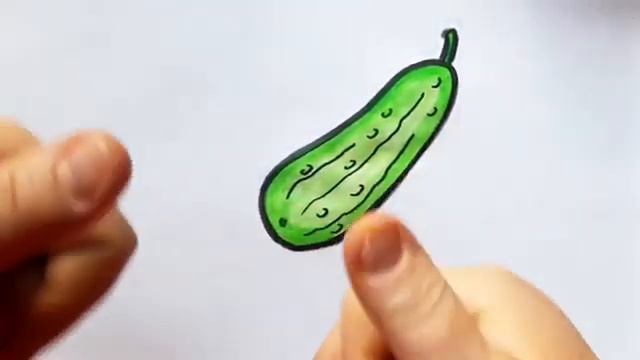 Drawing Vegetables Easy For Children / РИСУЕМ ОВОЩИ С ДЕТЬМИ смотреть онлайн