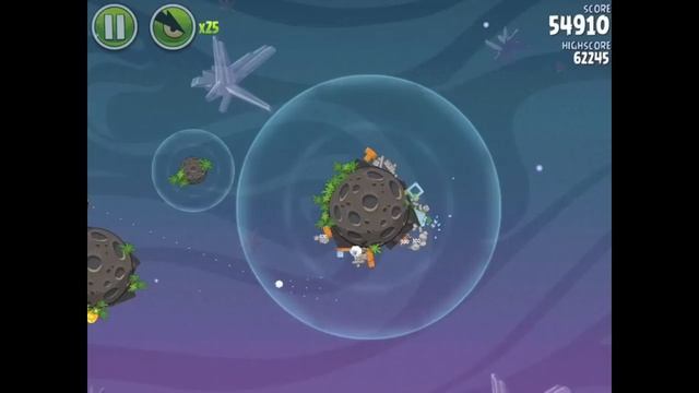 Angry Birds Space Cold Cuts 2-25 Walkthrough 3-star смотреть онлайн