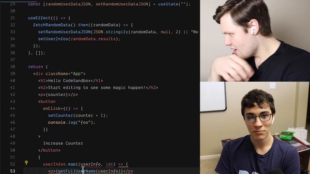 Beginner React.js Coding Interview (ft. Clément Mihailescu) смотреть онлайн