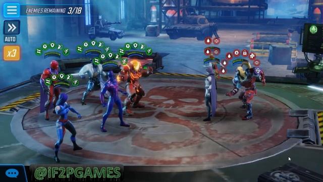 Apocalypse Campaign All Nodes 3* (Hard mode) - Marvel Strike Force смотреть онлайн