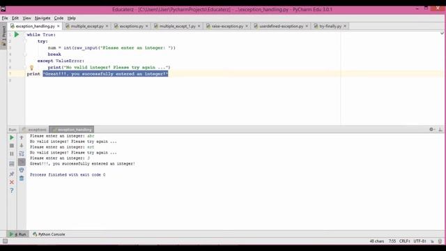 18 Exception Handling смотреть онлайн