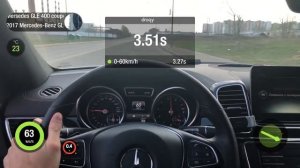 Mersedes GLE Coupe 400 Разгон 0-100