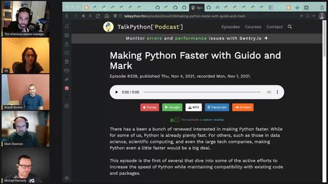 Python 3.11 Release Episode - Talk Python Live Stream смотреть онлайн