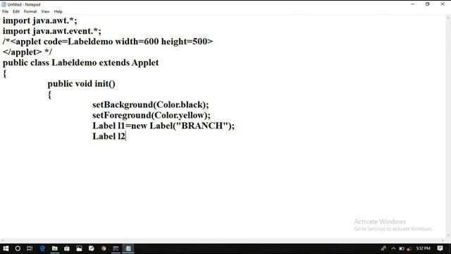 AWT CONTROLS part-1 (LABEL,BUTTON) - JAVA PROGRAMMING смотреть онлайн