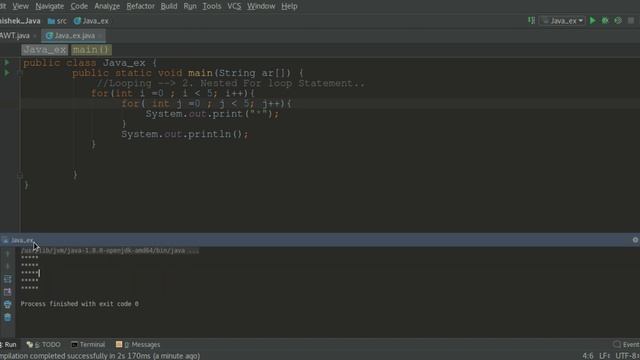 JAVA - 16 - Nested For Loop Statement Java In Hindi.. смотреть онлайн