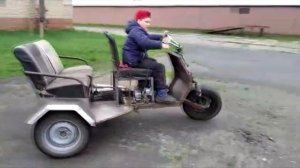 ТРИЦИКЛ своими руками, первый выезд