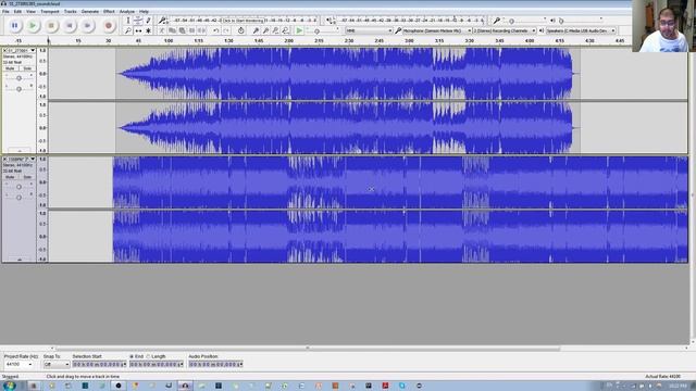How to Combine Audio Tracks to Overlap to play simultaneously in Audacity смотреть онлайн