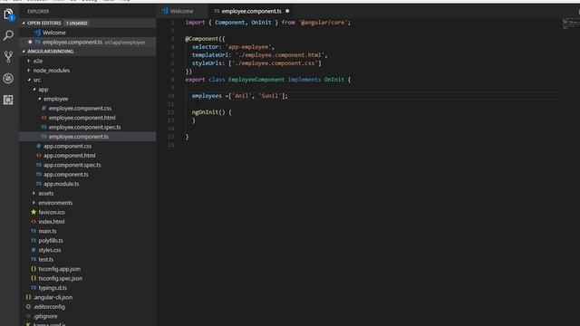 Angular 5 and 4 Data Binding (Select DropDown List) Using CLI Visual Studio Code смотреть онлайн