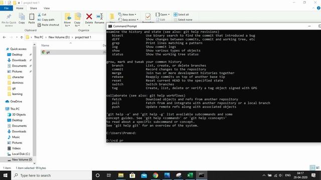 GIT TUTORIAL : Push command from remote to GITHUB repository смотреть онлайн