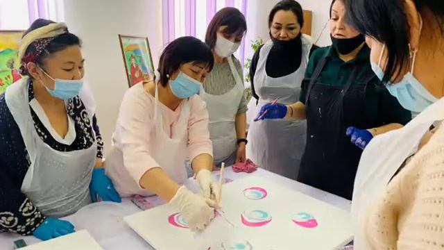 Мастер класс по изобразительному искусству «Заливка картин акрилом» смотреть онлайн