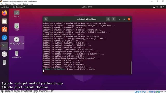 Flash CircuitPython to STM32F411, and install Thonny IDE on Ubuntu 20.10 смотреть онлайн