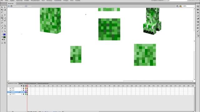 Анимация. Делаю Модель Крипера. [Creeper]